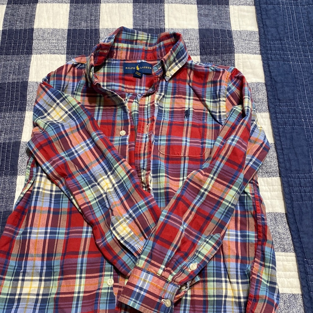 Bottom down Ralph Lauren boys shirt